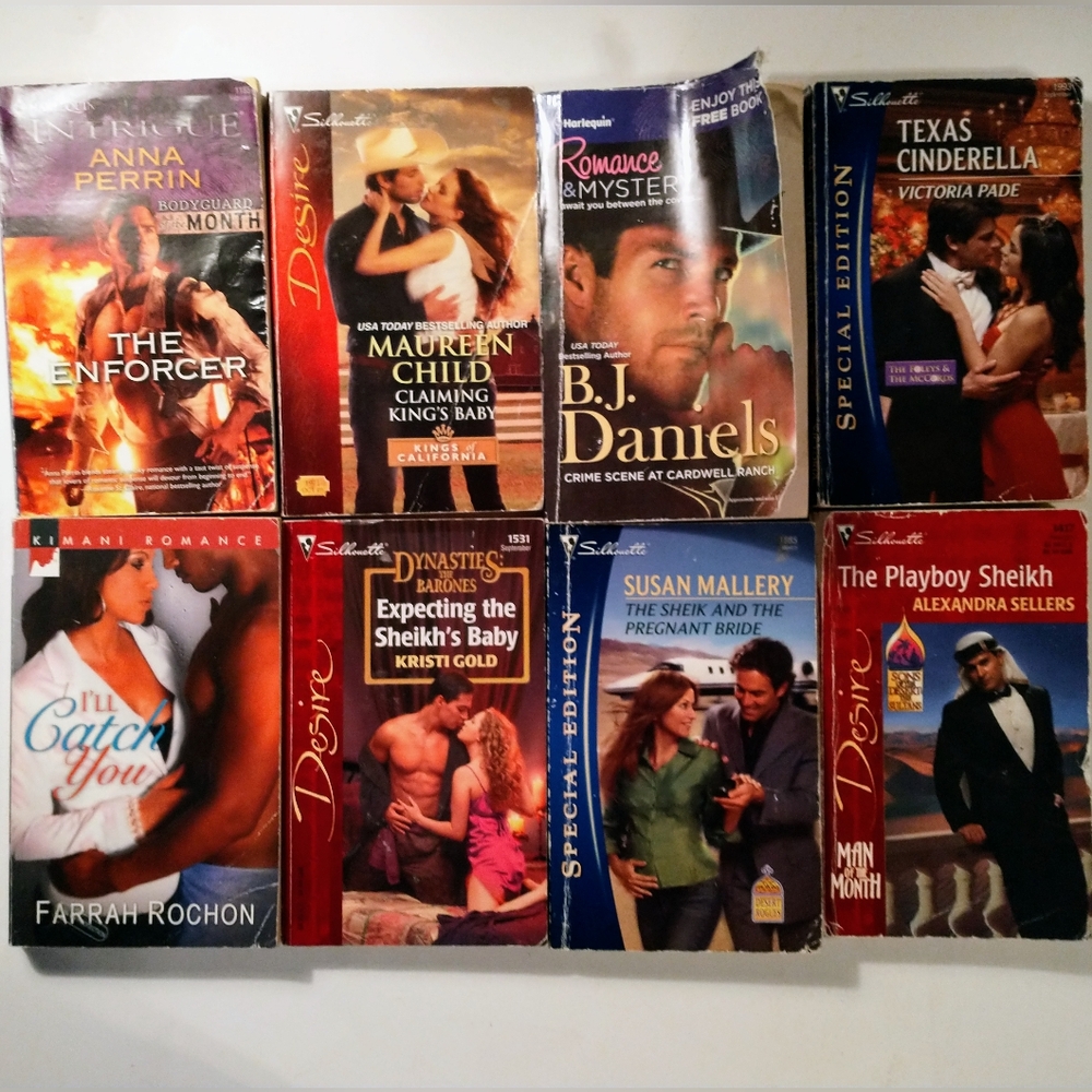 Harlequin Romance Novels & Books - Silhouette Desire Drama Classic - Lot of 8